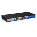 Interruptor comercial de 24 puertos gigabit ethernet 2 layer rack para cámara ip